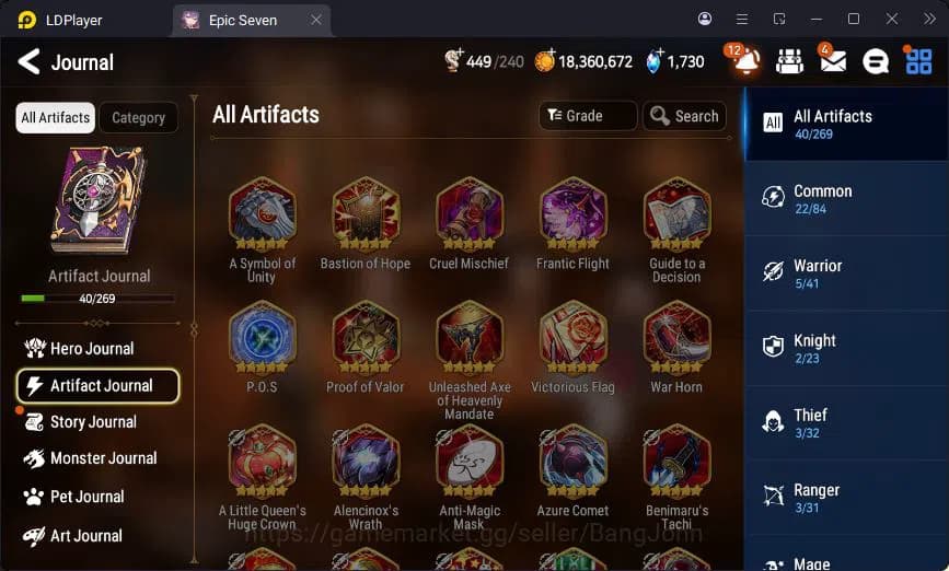 Epic Seven Accounts Global Unverif | 6ML | (Ilynav,Politis,Landy,Belia image 19