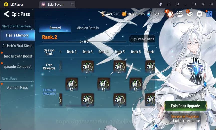 Epic Seven Accounts Global Unverif | 6ML | (Ilynav,Politis,Landy,Belia image 5