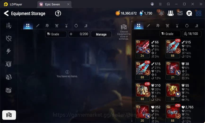 Epic Seven Accounts Global Unverif | 6ML | (Ilynav,Politis,Landy,Belia image 7