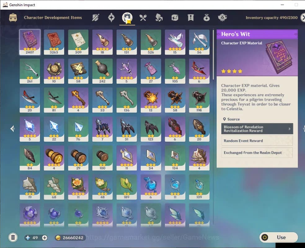 Genshin Impact Accounts ASIA|AR 55|Prime Team Skirk|3Limited+2(*5Wep)|(Ski image 7