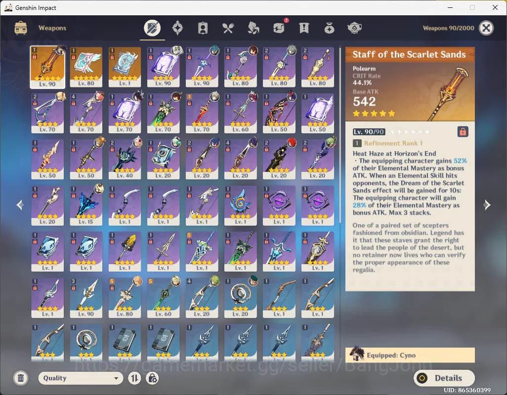 Genshin Impact Accounts ASIA|AR 55|4 limit| Columbina, Alhaitham, Nahida, image 15