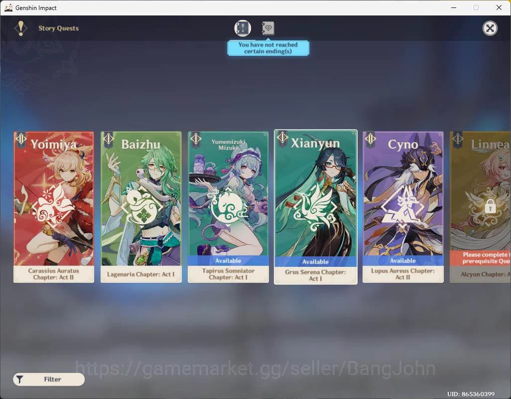 Genshin Impact Accounts ASIA|AR 55|4 limit| Columbina, Alhaitham, Nahida, image 5