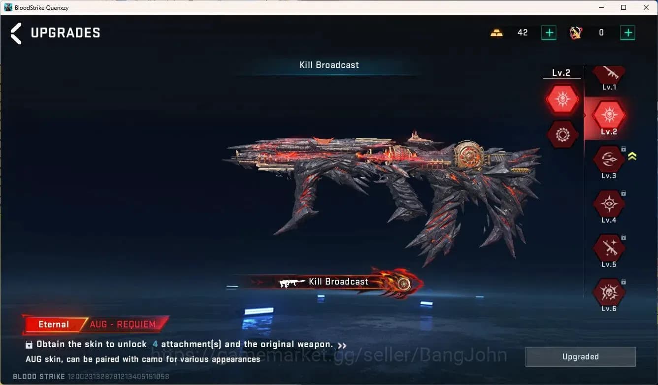 Blood Strike Accounts ASIA|EVO,MP5-GUARD(LVL5)|ETHERNAL,AUG(LVL2),M4A1(L image 15