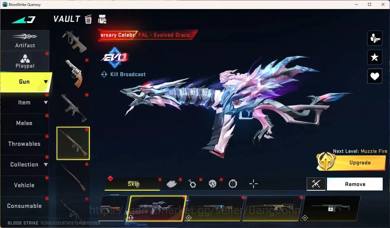 Blood Strike Accounts ASIA|EVO,MP5-GUARD(LVL5)|ETHERNAL,AUG(LVL2),M4A1(L image 16