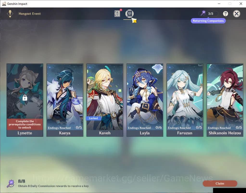 Genshin Impact Accounts Asia|AR 58|16 Limited +6(*5Weapon)|Zhongli,Ganyu, image 11