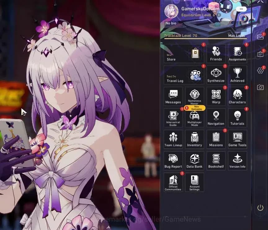 Honkai Star Rail Accounts Asia|TL 70|2,2K SJ+Selector B5|18 Limited|Casto+Si image 1