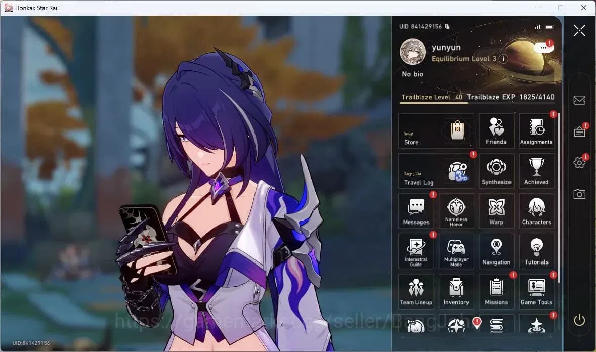 Honkai Star Rail Accounts ASIA | TL40 |Evanescia L60+Sign|Acheron L60|Dan He image 1
