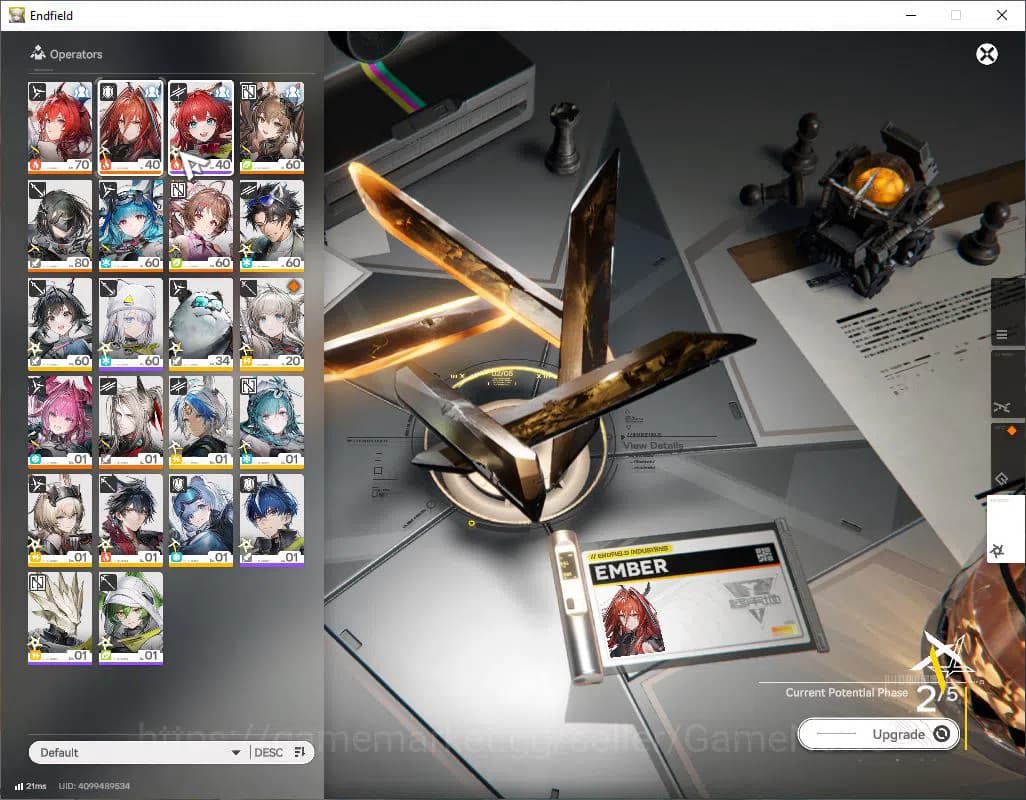 Arknights: Endfield Accounts ASIA|Lv 51|SSR 7(3Limit) [Laevatain,Gilberta,yvonn image 18