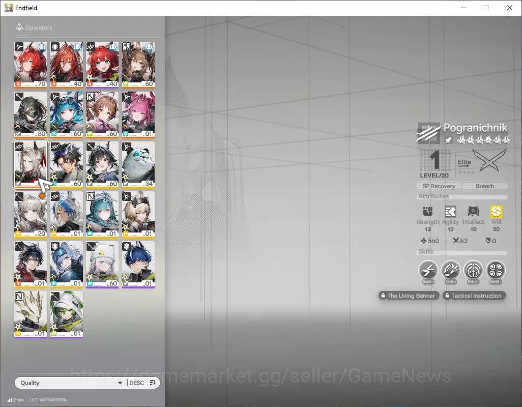 Arknights: Endfield Accounts ASIA|Lv 51|SSR 7(3Limit) [Laevatain,Gilberta,yvonn image 8