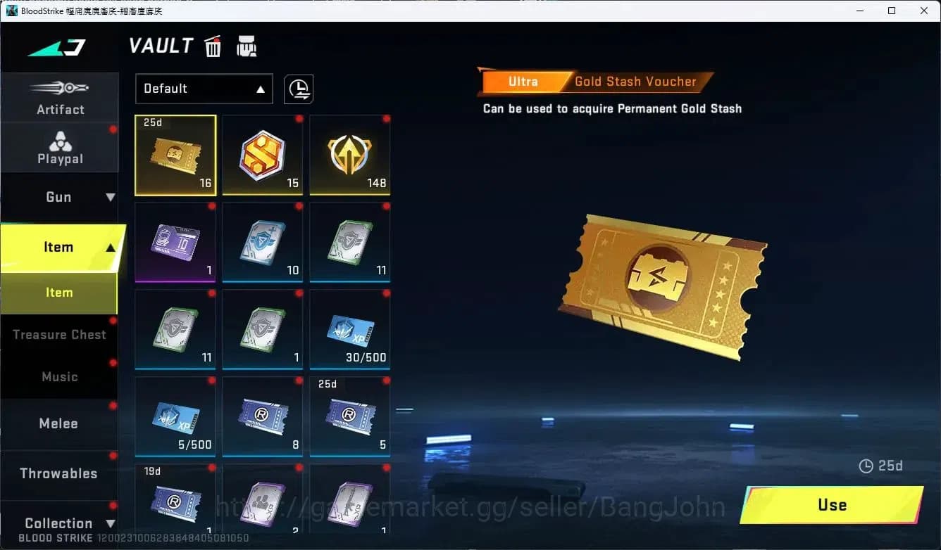 Blood Strike Accounts ASIA COLLAB=KAR98K,AK47,KAG-6,MCX,QBZ95|ULTRA=MCX| image 11