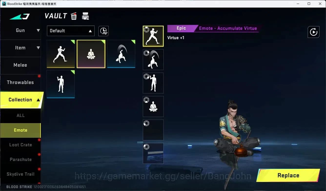 Blood Strike Accounts ASIA COLLAB=KAR98K,AK47,KAG-6,MCX,QBZ95|ULTRA=MCX| image 15