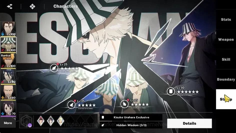 BLEACH: Soul Resonance Accounts NuverseSEA|LV 71|8 SSR [(AizenB5,UrahB2,Ichigo,Bya image 10