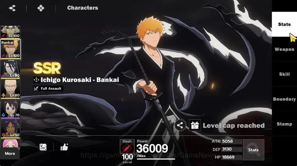 BLEACH: Soul Resonance Accounts NuverseSEA|LV 71|8 SSR [(AizenB5,UrahB2,Ichigo,Bya image 11