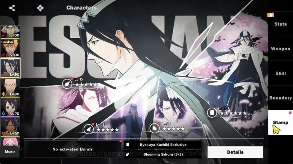 BLEACH: Soul Resonance Accounts NuverseSEA|LV 71|8 SSR [(AizenB5,UrahB2,Ichigo,Bya image 16