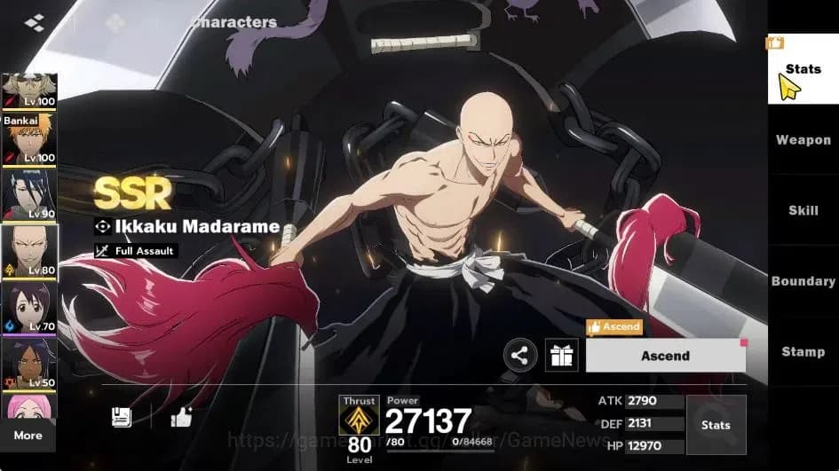 BLEACH: Soul Resonance Accounts NuverseSEA|LV 71|8 SSR [(AizenB5,UrahB2,Ichigo,Bya image 17
