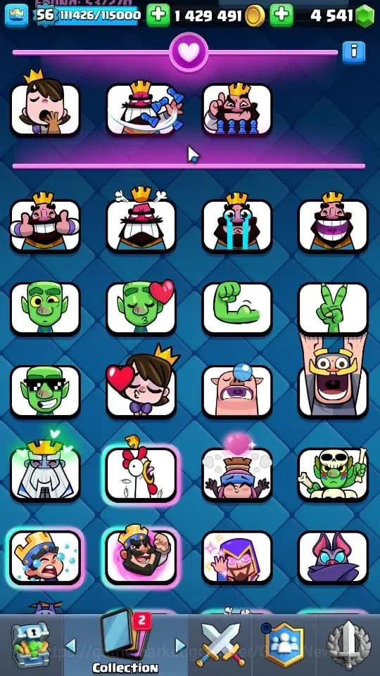 Clash Royale Accounts Lv56|KTL 15|Trophy 8172|Card 121|16 EVO,2 Hero,8 C image 8