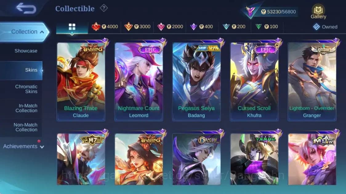 Mobile Legends: Bang Bang Accounts Global|Hero 91|Skin 190|Renowned|PRIME GR|Transfor image 16