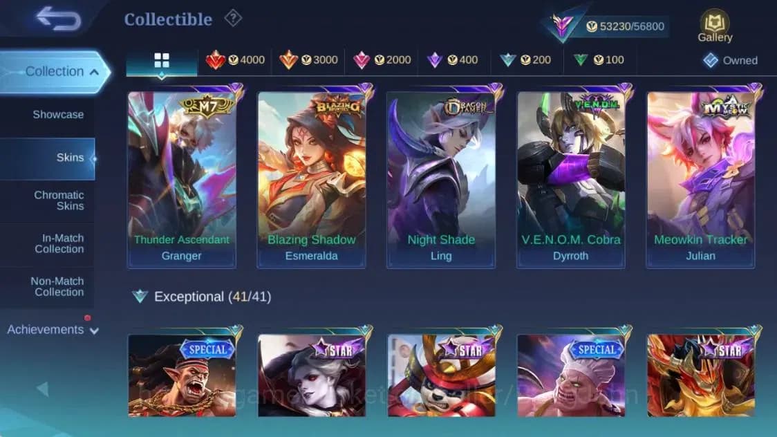 Mobile Legends: Bang Bang Accounts Global|Hero 91|Skin 190|Renowned|PRIME GR|Transfor image 17