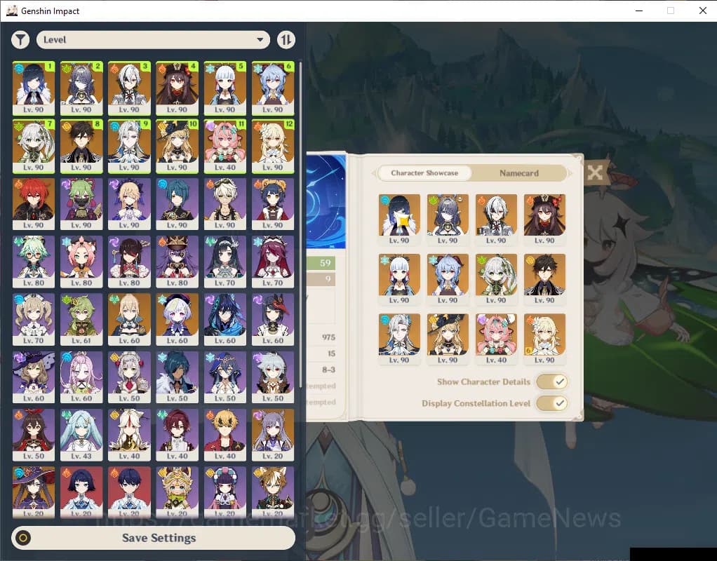 Genshin Impact Accounts ASIA|AR 59|11 Limited+5(*5Weapon)|MHuTao+Sign,Arle image 1