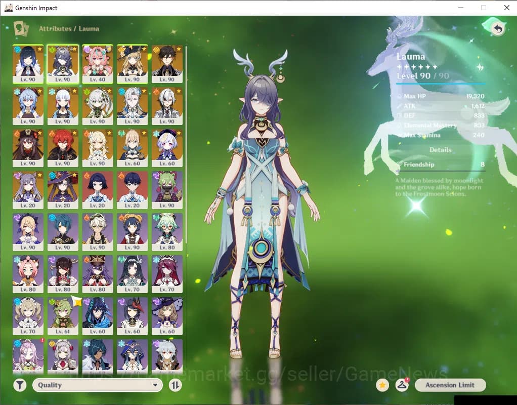 Genshin Impact Accounts ASIA|AR 59|11 Limited+5(*5Weapon)|MHuTao+Sign,Arle image 3