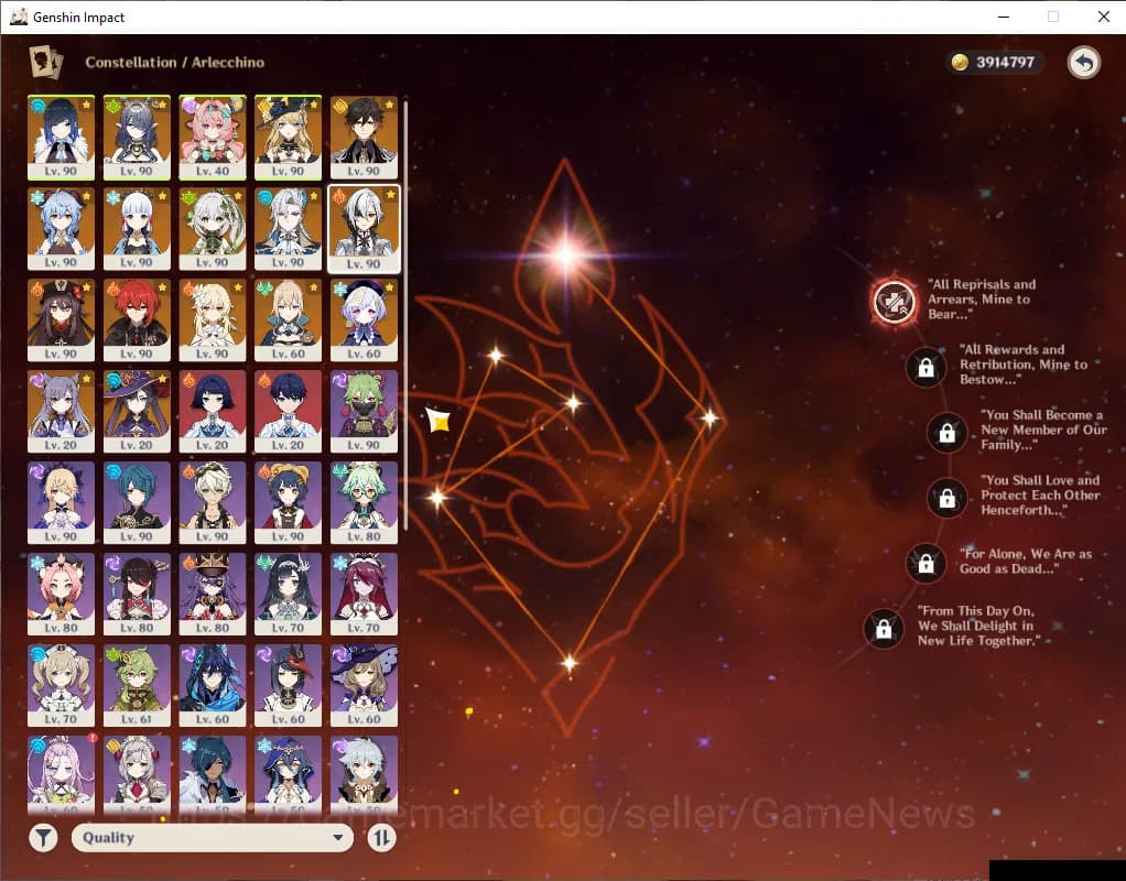 Genshin Impact Accounts ASIA|AR 59|11 Limited+5(*5Weapon)|MHuTao+Sign,Arle image 4