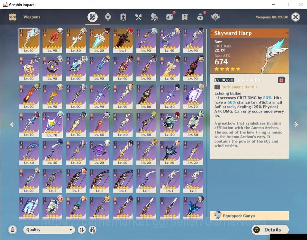 Genshin Impact Accounts ASIA|AR 59|11 Limited+5(*5Weapon)|MHuTao+Sign,Arle image 6