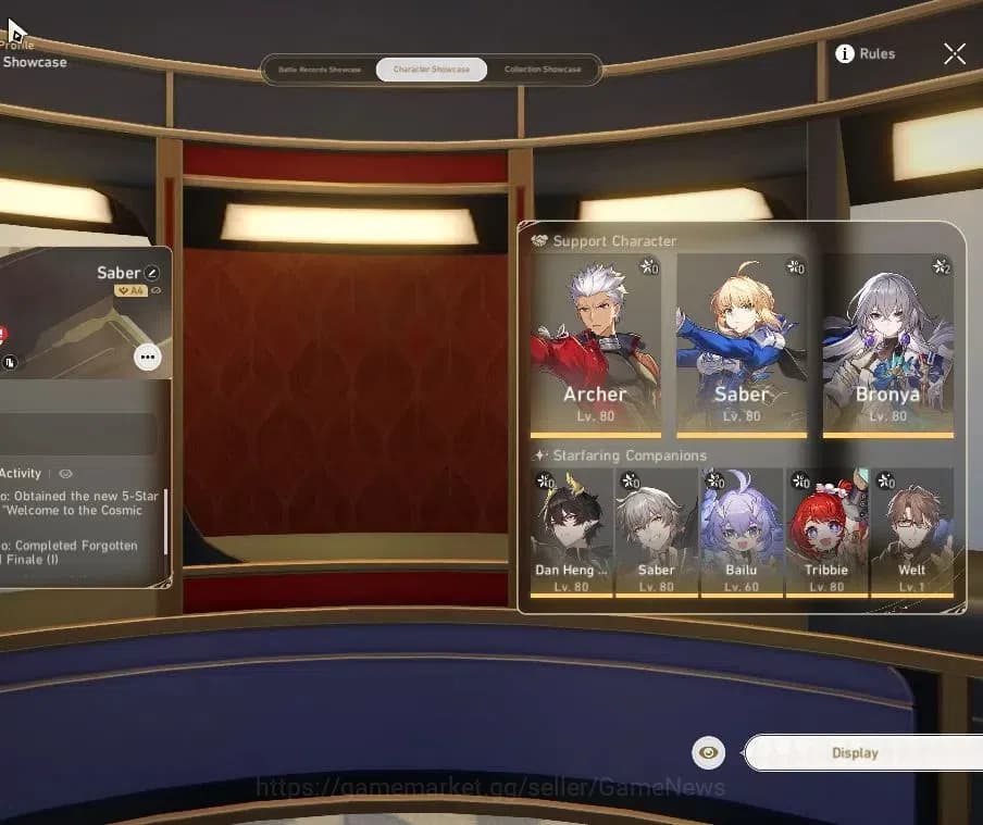 Honkai Star Rail Accounts Asia|TL 65|6 Limited|SW 999+Sign,Saber+Sign,B3,Spa image 2