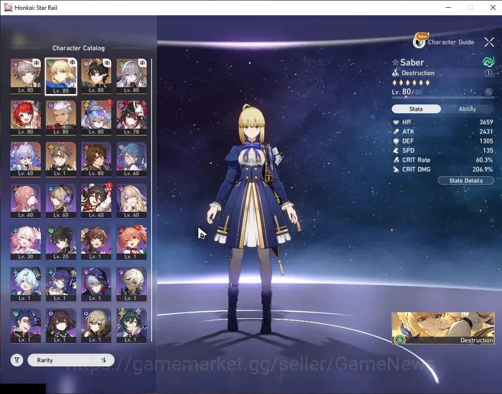 Honkai Star Rail Accounts Asia|TL 65|6 Limited|SW 999+Sign,Saber+Sign,B3,Spa image 4