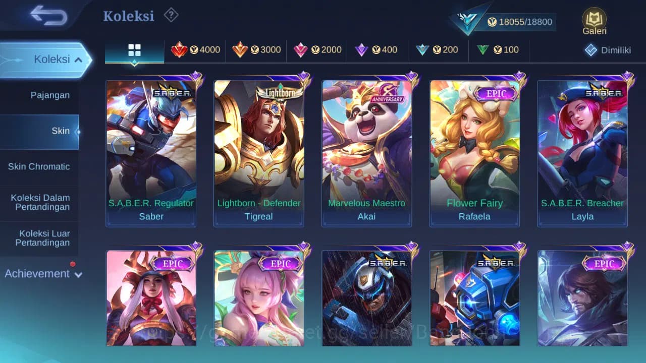 Mobile Legends: Bang Bang Accounts GLOBAL Hero 57 Skin 81 Lightborn Harith | CC Nata image 2