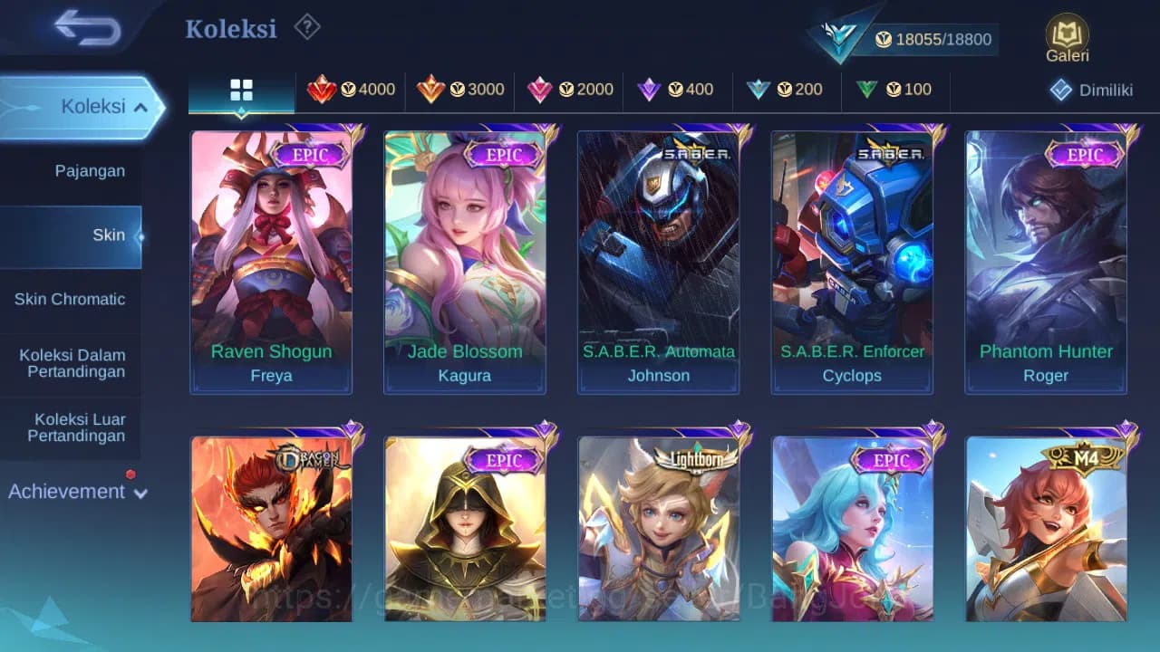 Mobile Legends: Bang Bang Accounts GLOBAL Hero 57 Skin 81 Lightborn Harith | CC Nata image 3