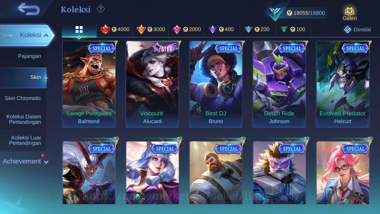 Mobile Legends: Bang Bang Accounts GLOBAL Hero 57 Skin 81 Lightborn Harith | CC Nata image 5