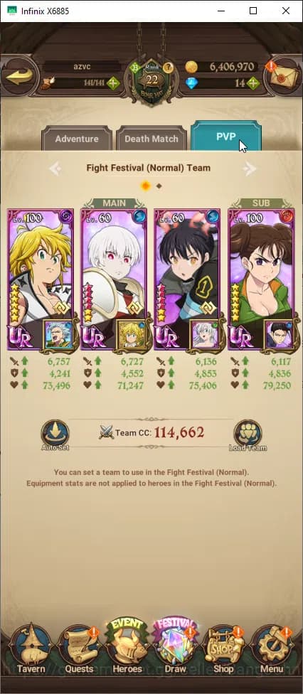 The Seven Deadly Sins: Grand Cross Accounts ASIA | 1M CC | Merlin Esca, ODK | Collab 2 FireFor image 5