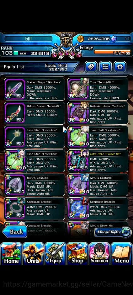 Grand Summoners Accounts Global|Rank 103|23 Ascend+11 TW|[S Miyu,Touma,LM I image 11