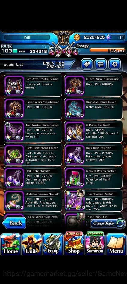 Grand Summoners Accounts Global|Rank 103|23 Ascend+11 TW|[S Miyu,Touma,LM I image 12