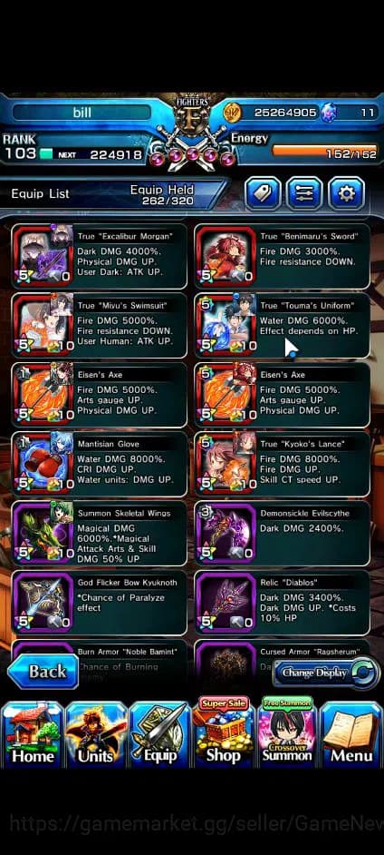 Grand Summoners Accounts Global|Rank 103|23 Ascend+11 TW|[S Miyu,Touma,LM I image 13