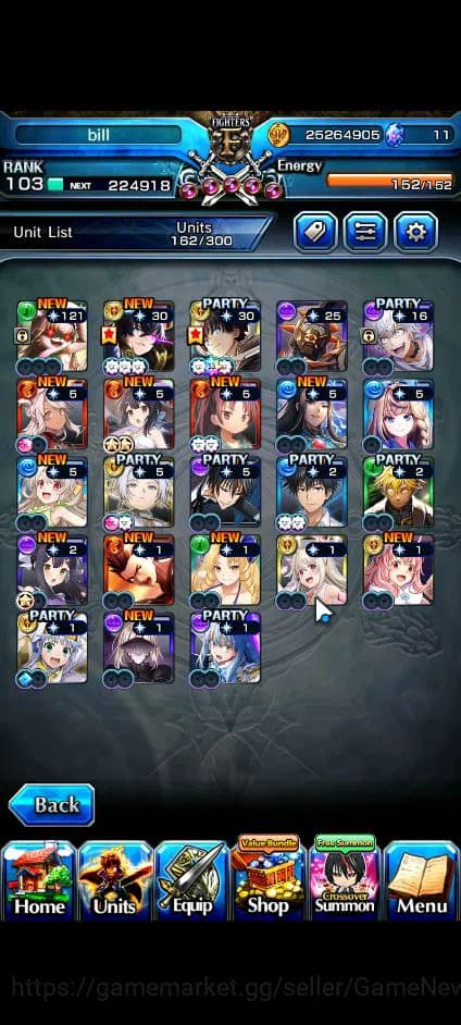 Grand Summoners Accounts Global|Rank 103|23 Ascend+11 TW|[S Miyu,Touma,LM I image 20