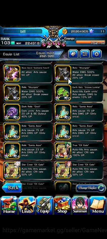 Grand Summoners Accounts Global|Rank 103|23 Ascend+11 TW|[S Miyu,Touma,LM I image 6