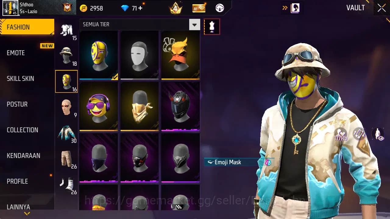 Free Fire Accounts Indonesia, Vault 30| Evo MP 5 Lvl 6, SG lumut, Bun image 10