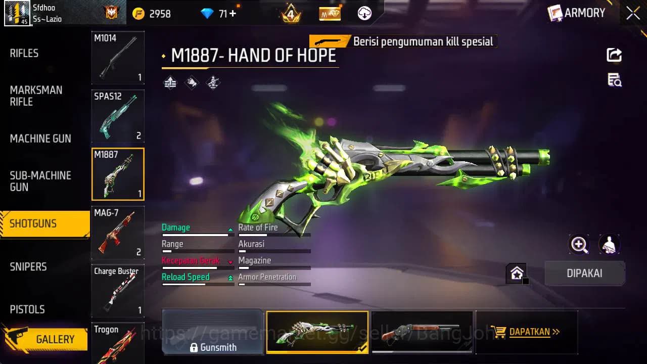 Free Fire Accounts Indonesia, Vault 30| Evo MP 5 Lvl 6, SG lumut, Bun image 14