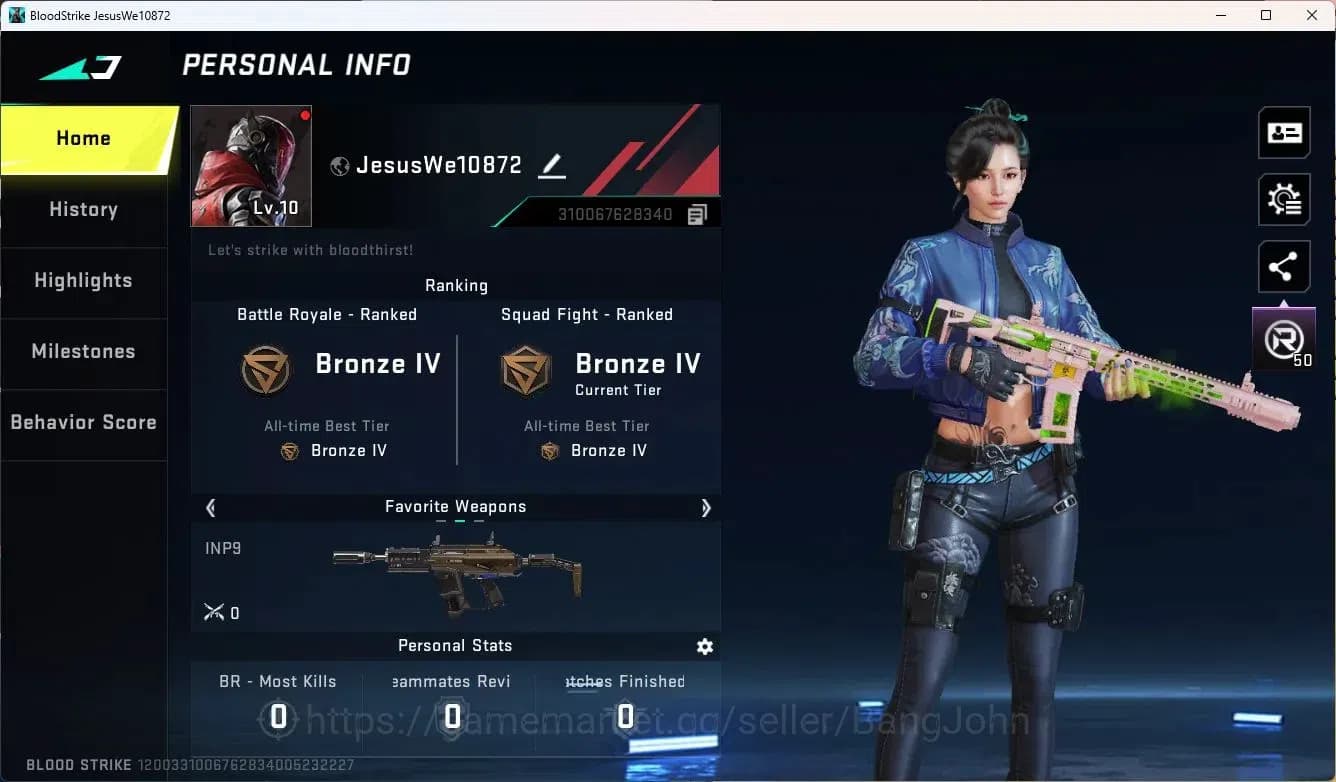 Blood Strike Accounts ASIA | AK47 7DS, Ethan BLEACH|5 Ultra Guns, 3 Ultr image 1