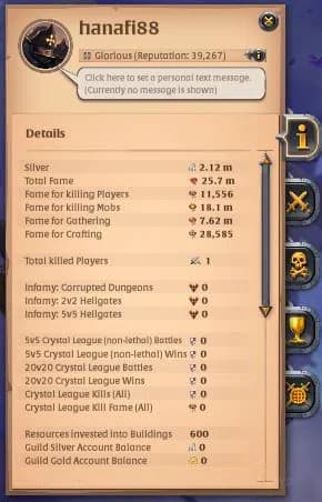Albion Online Accounts ASIA | 25,7M Total Fame - 2,12M Silver|T8 Fiber Ha image 1