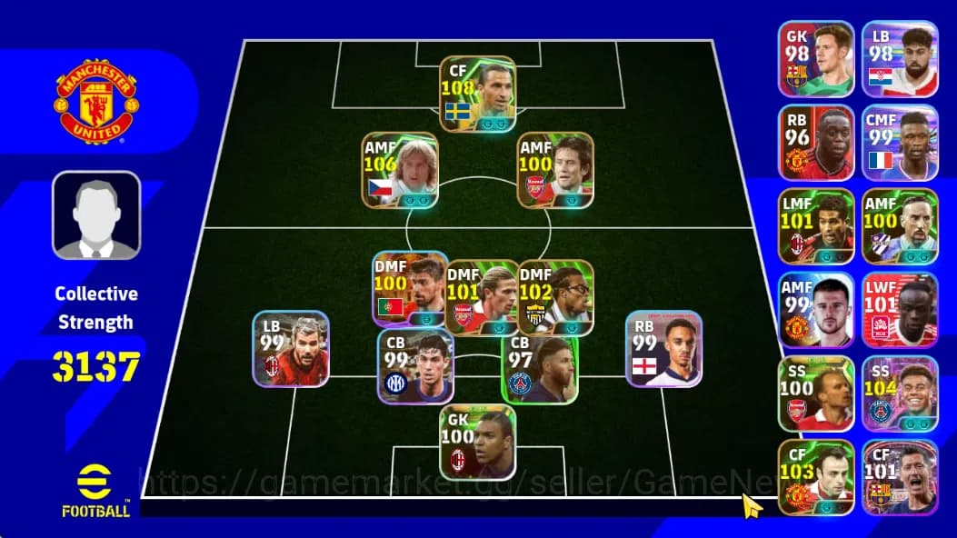 eFootball Accounts Mobile|Pavel Nadved(Low Screamer,PhenomPass),Ibrah image 1