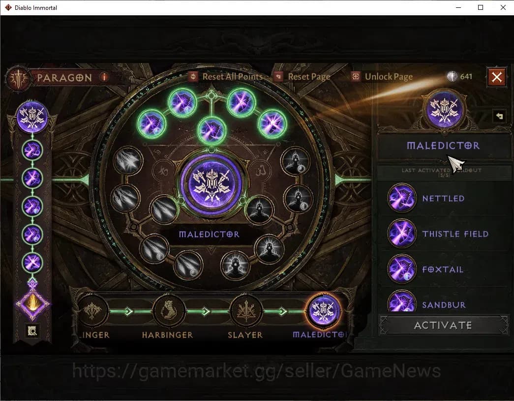 Diablo Immortal Accounts SEA - izual|CS ON|Lv60(921)|Demon Hunter|CR 44k|Re image 10