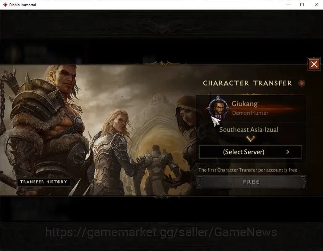 Diablo Immortal Accounts SEA - izual|CS ON|Lv60(921)|Demon Hunter|CR 44k|Re image 2