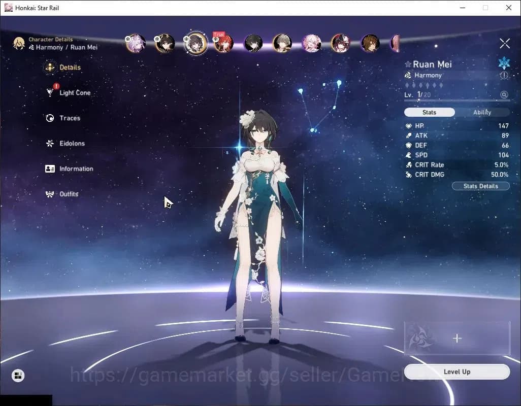 Honkai Star Rail Accounts Asia|TL 4|1 GCS|4 Limited|Castorice, Ruan Mei, Spa image 15