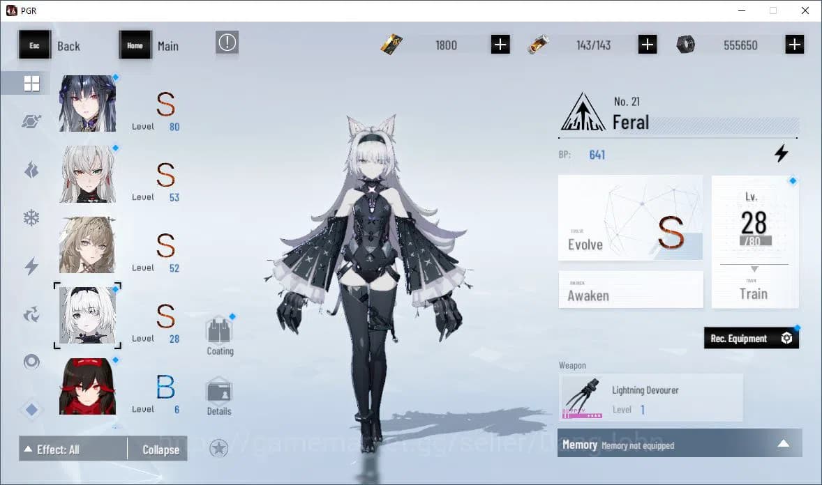 Punishing: Gray Raven Accounts EUROPE|Lv 44 | [S Nirvantia,S Crepuscule,S LuciaCW image 10