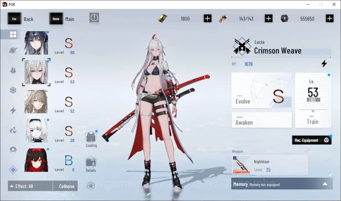 Punishing: Gray Raven Accounts EUROPE|Lv 44 | [S Nirvantia,S Crepuscule,S LuciaCW image 12