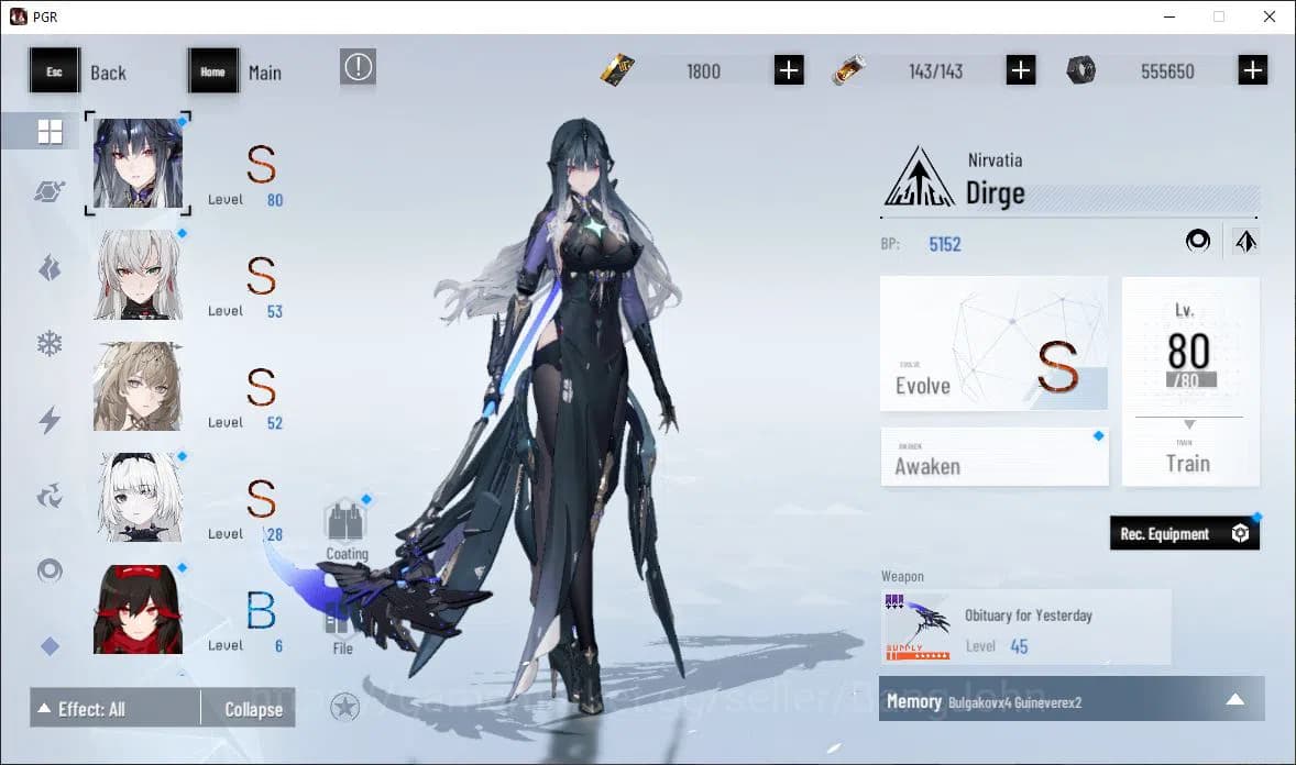 Punishing: Gray Raven Accounts EUROPE|Lv 44 | [S Nirvantia,S Crepuscule,S LuciaCW image 13