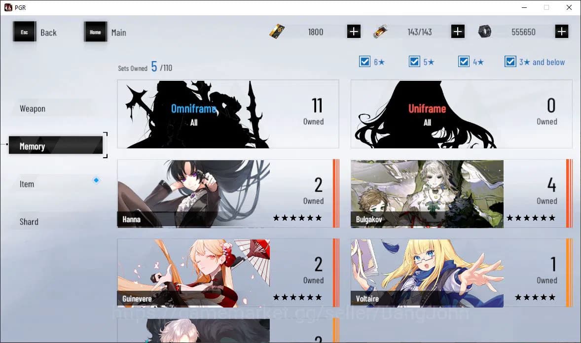 Punishing: Gray Raven Accounts EUROPE|Lv 44 | [S Nirvantia,S Crepuscule,S LuciaCW image 8