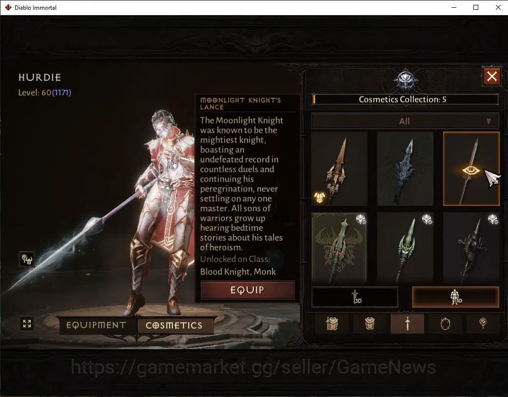 Diablo Immortal Accounts SEA-Vasily|Lv60 (1171)|Blood Knight|49k Cr|Reso 92 image 10